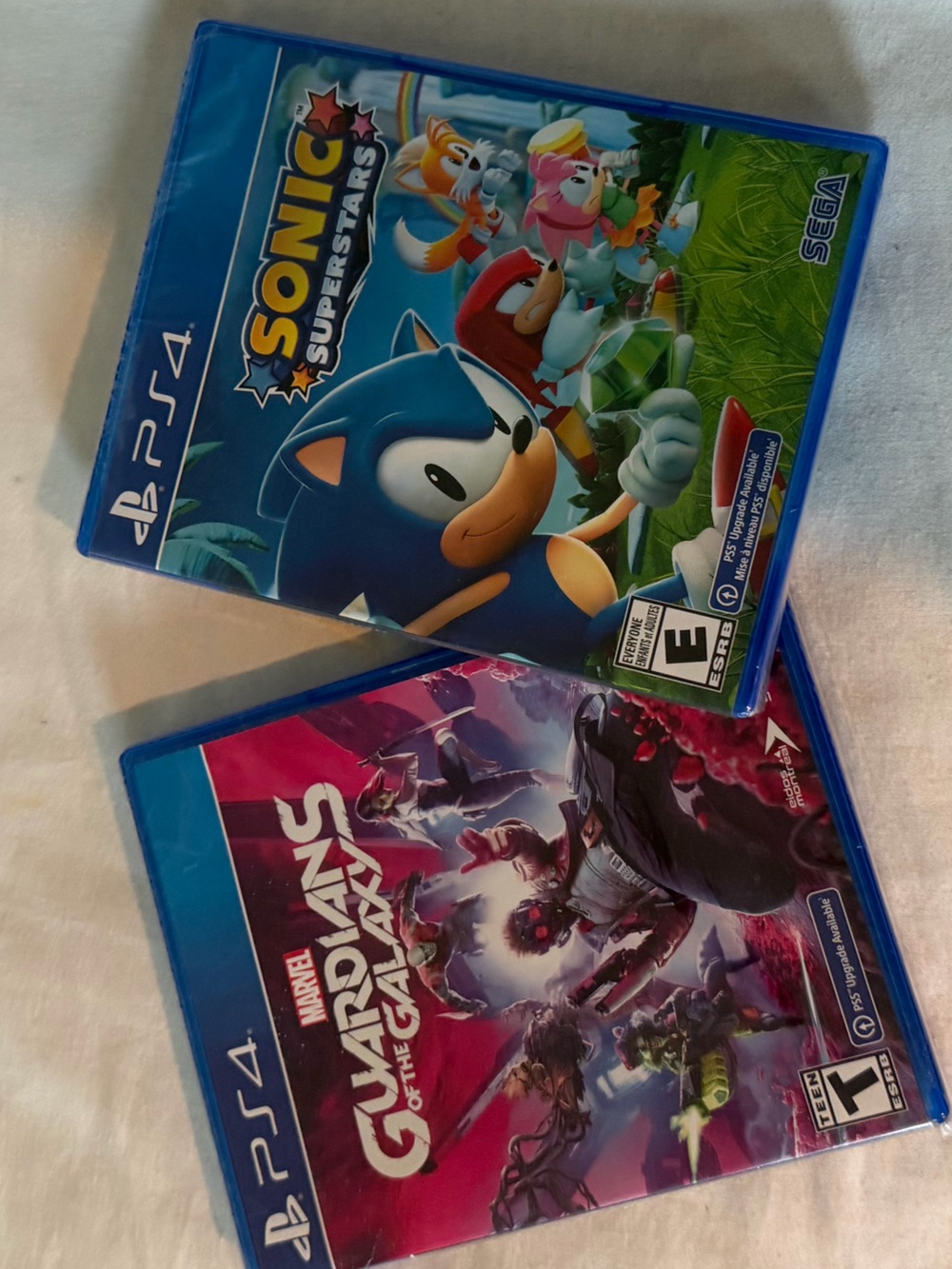 PS4 Games: Marvel Guardians of the Galaxy & Sonic Superstars Game Bundle
